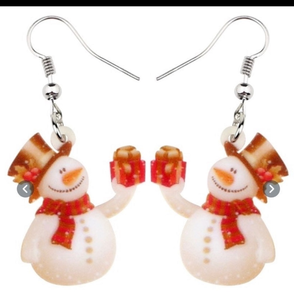 Winter Wonderland Snowman Earrings